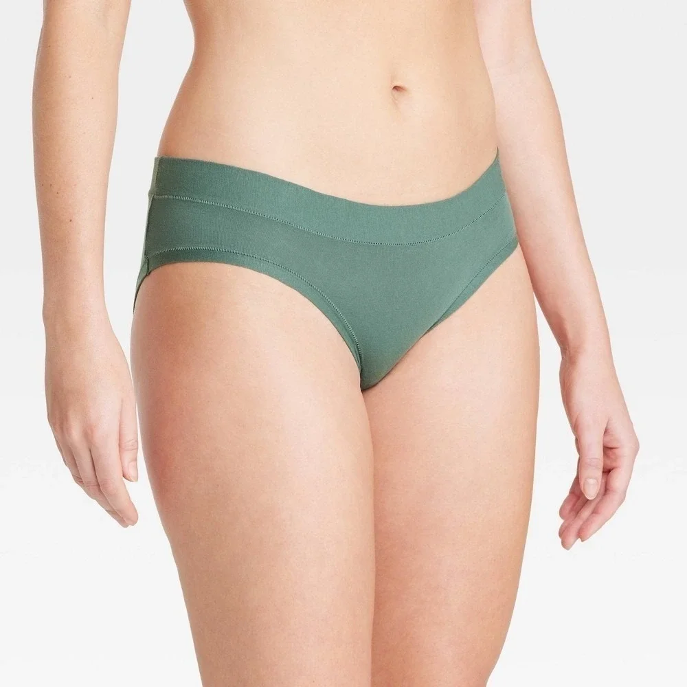 Auden 4-Way Stretch Hipster Panties‎ NWT Size XL Teal Green